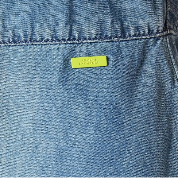 🇺🇸 Armani Exchange NWTs Short Denim Dress - Picture 8 of 12